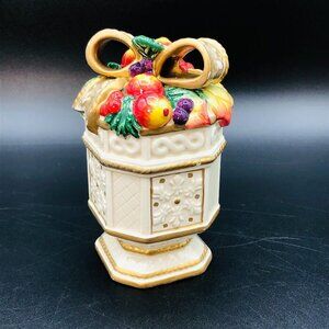 90s Fitz and Floyd Snowy Woods Pepper Shaker ONLY, Vintage Christmas Dinnerware